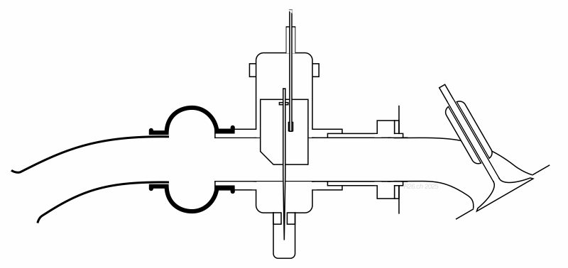 Schema de la ligne d'admission, depuis le filtre a air jusqu'au cylindre