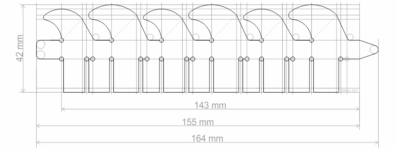 Plan de la turbine statique a decouper.